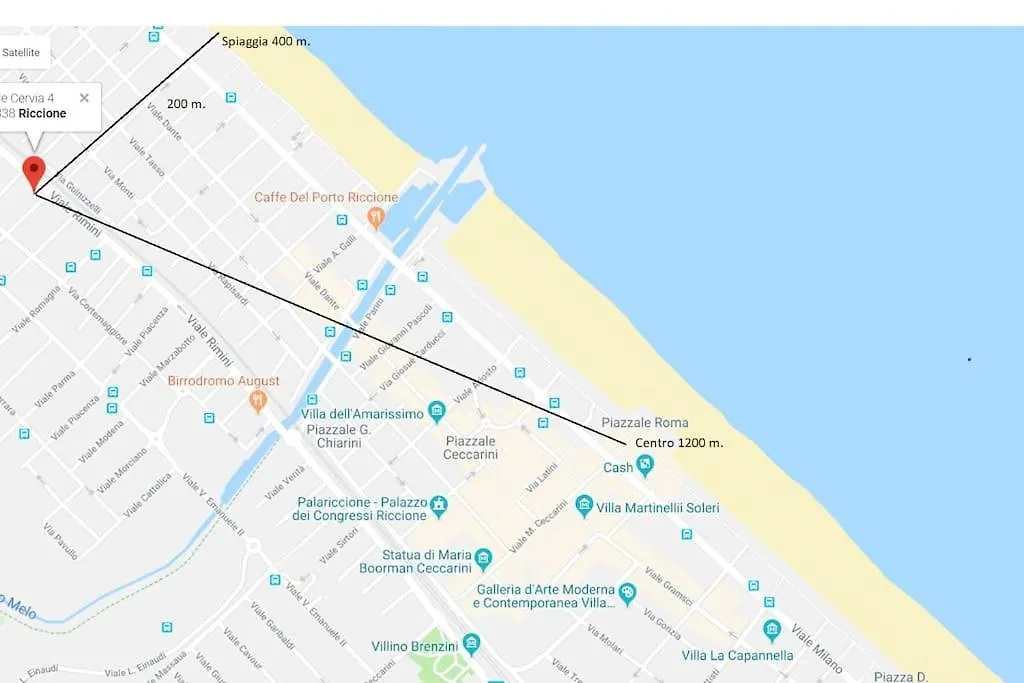 Comodo Appartamento Per 4 Ospiti Riccione